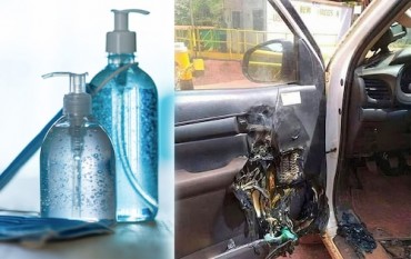 Nước Rửa Tay Khô Có Thể Phát Nổ Trong Ô Tô Dưới Trời Nắng Nóng Nước Rửa Tay Khô Có Thể Phát Nổ Trong Ô Tô Dưới Trời Nắng Nóng