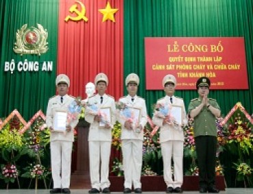 Thành lập Cảnh sát phòng cháy và chữa cháy tỉnh Khánh Hòa Thành lập Cảnh sát phòng cháy và chữa cháy tỉnh Khánh Hòa