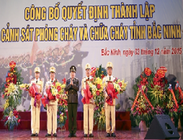 Công bố quyết định thành lập Cảnh sát PCCC tỉnh Bắc Ninh Công bố quyết định thành lập Cảnh sát PCCC tỉnh Bắc Ninh